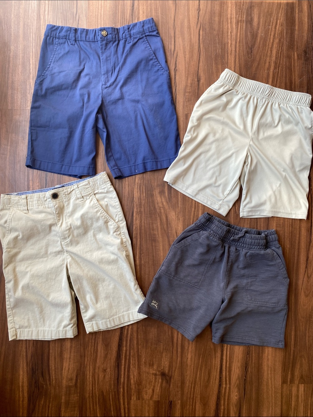 Boys Shorts Bundle - Navy, Khaki, Cream, Charcoal